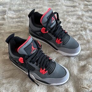 Nike Air Jordan Youth Air 4 GS 408452 061 Infrared - Size 6Y